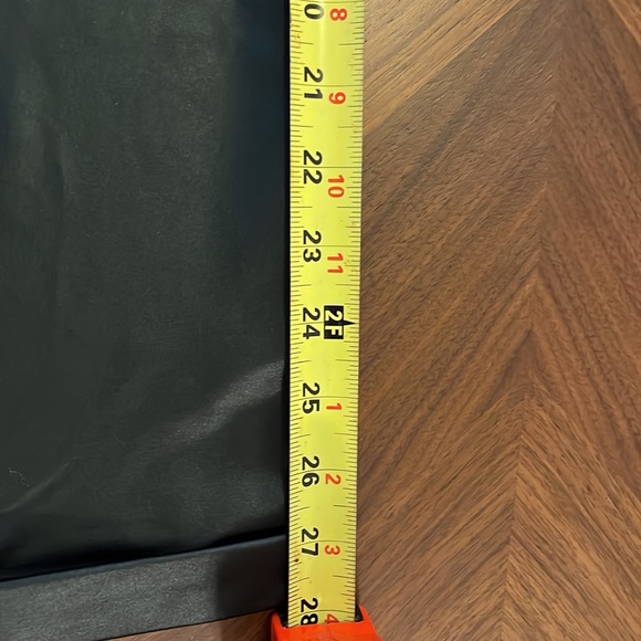 Casual Joggers black shiny stretch fabric high waisted drawstring size S - Picture 9 of 10